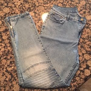Dian Gilman blue denim jeans